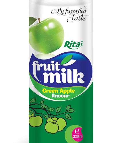 green apple flavour fruit milk